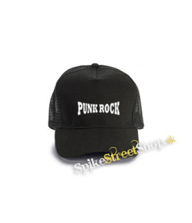 PUNKROCK - Logo Motív 1 - čierna bavlnená sieťkovaná šiltovka model "Trucker Cap"