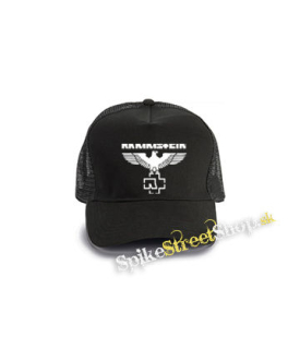 RAMMSTEIN - Eagle - čierna bavlnená sieťkovaná šiltovka model "Trucker Cap"