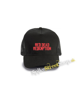 RED DEAD REDEMPTION - Logo - čierna bavlnená sieťkovaná šiltovka model "Trucker Cap"
