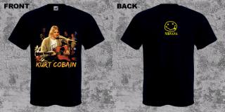 KURT COBAIN - Live Smile - čierne pánske tričko