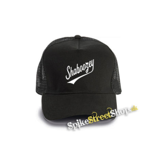 SHABOOZEY - Logo Singer - čierna bavlnená sieťkovaná šiltovka model "Trucker Cap"