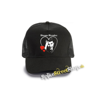 SHAWN MENDES - My Sweetheart - čierna bavlnená sieťkovaná šiltovka model "Trucker Cap"