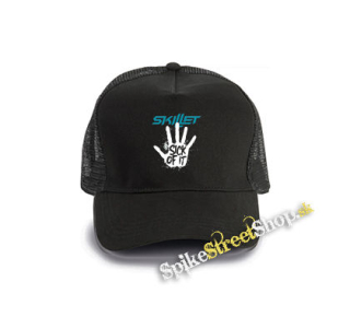 SKILLET - Sick Of It - čierna bavlnená sieťkovaná šiltovka model "Trucker Cap"