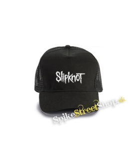 SLIPKNOT - Logo - čierna bavlnená sieťkovaná šiltovka model "Trucker Cap"