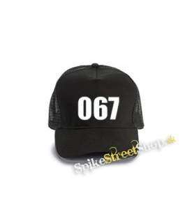 SQUID GAME - 067 - čierna bavlnená sieťkovaná šiltovka model "Trucker Cap"