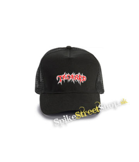 TANKARD - Logo - čierna bavlnená sieťkovaná šiltovka model "Trucker Cap"