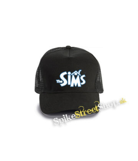 THE SIMS - Logo - čierna bavlnená sieťkovaná šiltovka model "Trucker Cap"