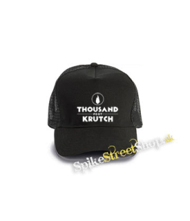 THOUSAND FOOT KRUTCH - Logo Crest - čierna bavlnená sieťkovaná šiltovka model "Trucker Cap"