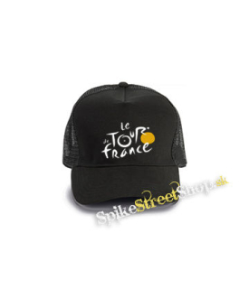 TOUR DE FRANCE - čierna bavlnená sieťkovaná šiltovka model "Trucker Cap"