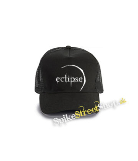 TWILIGHT - Eclipse - čierna bavlnená sieťkovaná šiltovka model "Trucker Cap"