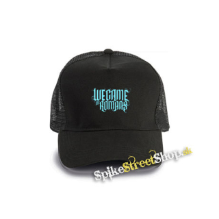 WE CAME AS ROMANS - Cyan Logo - čierna bavlnená sieťkovaná šiltovka model "Trucker Cap"