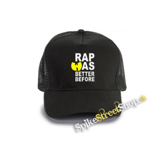 WU TANG CLAN - Rap Was Better Before - čierna bavlnená sieťkovaná šiltovka model "Trucker Cap"
