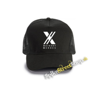 XDINARY HEROES - Logo - čierna bavlnená sieťkovaná šiltovka model "Trucker Cap"