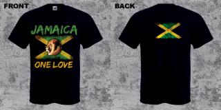 JAMAICA LION - One Love - čierne pánske tričko