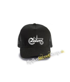 ZETOR - Logo Motive 2 - čierna bavlnená sieťkovaná šiltovka model "Trucker Cap"