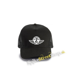 ZETOR - Znak Zetor - čierna bavlnená sieťkovaná šiltovka model "Trucker Cap"