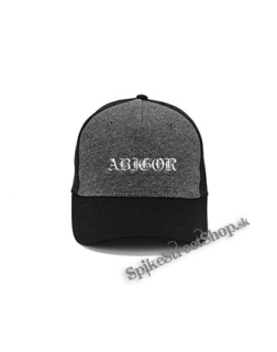 ABIGOR - Logo - šedočierna bavlnená šiltovka