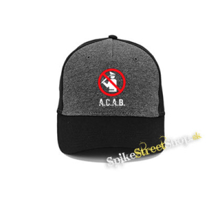 ACAB - Pictogram - šedočierna bavlnená šiltovka