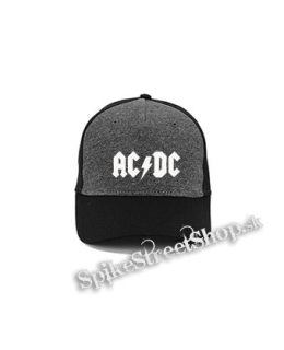 ACDC - Logo - šedočierna bavlnená šiltovka