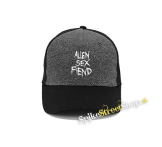 ALIEN SEX FIEND - Logo - šedočierna bavlnená šiltovka