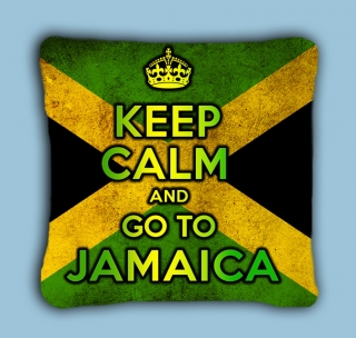 KEEP CALM AND GO TO JAMAICA - vankúš