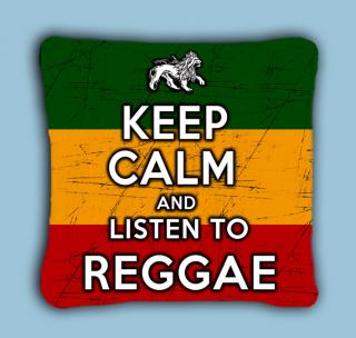 KEEP CALM AND GO TO REGGAE - vankúš  Výpredaj!!!!