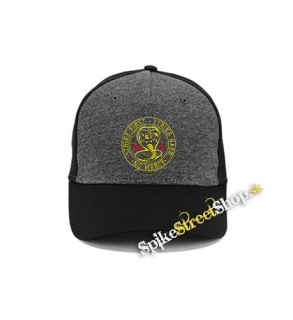COBRA KAI - Strike First - šedočierna bavlnená šiltovka