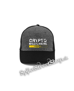 CRYPTOMILIONAIRE - Loading - šedočierna bavlnená šiltovka