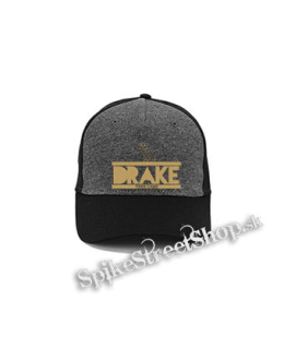 DRAKE - Take Care - šedočierna bavlnená šiltovka