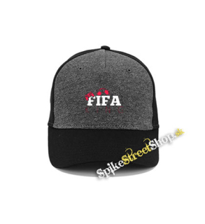 FIFA KING - šedočierna bavlnená šiltovka