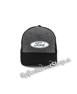 FORD - Logo - šedočierna bavlnená šiltovka