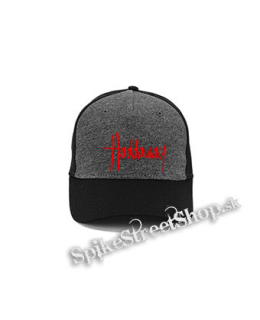 HADDAWAY - Logo - šedočierna bavlnená šiltovka