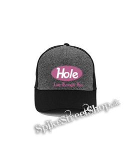 HOLE - Live Through This - šedočierna bavlnená šiltovka