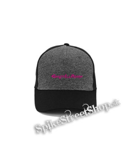 CHAPPELL ROAN - PINK LOGO - šedočierna bavlnená šiltovka