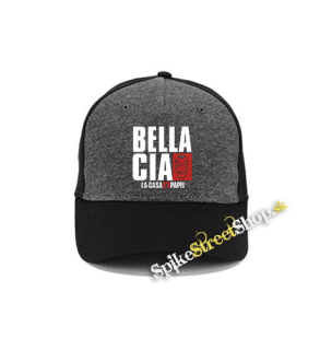 LA CASA DE PAPEL - Bella Ciao - šedočierna bavlnená šiltovka
