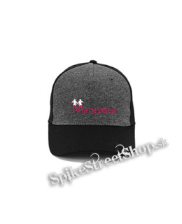 MADONNA - Logo Color - šedočierna bavlnená šiltovka