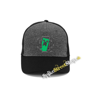 MINECRAFT - Hello I´m Creeper - šedočierna bavlnená šiltovka