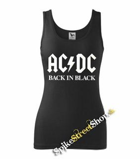 AC/DC - Back In Black - Ladies Vest Top