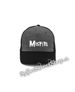 MISFITS - Simple Logo - šedočierna bavlnená šiltovka