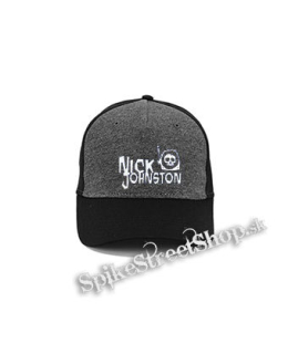NICK JOHNSTON - Logo - šedočierna bavlnená šiltovka