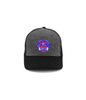 PAW PATROL - LABKOVÁ PATROLA - Logo Color - šedočierna bavlnená šiltovka