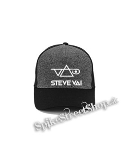 STEVE VAI - Logo - šedočierna bavlnená šiltovka