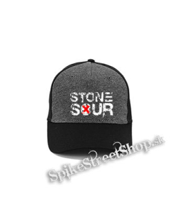 STONE SOUR - Logo - šedočierna bavlnená šiltovka