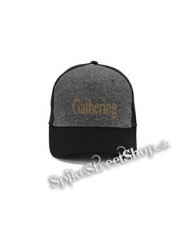 THE GATHERING - Logo Gold - šedočierna bavlnená šiltovka