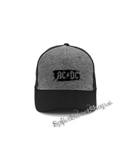 ACDC - Patches - šedočierna bavlnená šiltovka