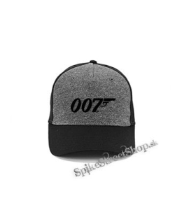 AGENT JAMES BOND 007 - Symbol - šedočierna bavlnená šiltovka