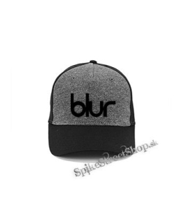 BLUR - Logo - šedočierna bavlnená šiltovka