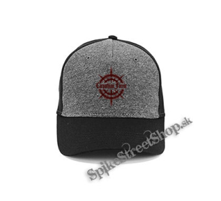 CARPATHIAN FOREST - Red Logo - šedočierna bavlnená šiltovka