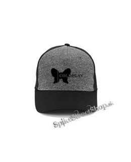 COLDPLAY - Butterfly Logo - šedočierna bavlnená šiltovka