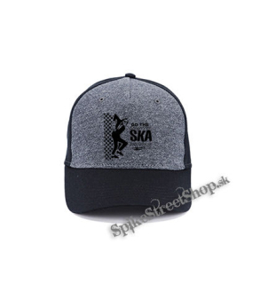 DO THE SKA - šedočierna bavlnená šiltovka